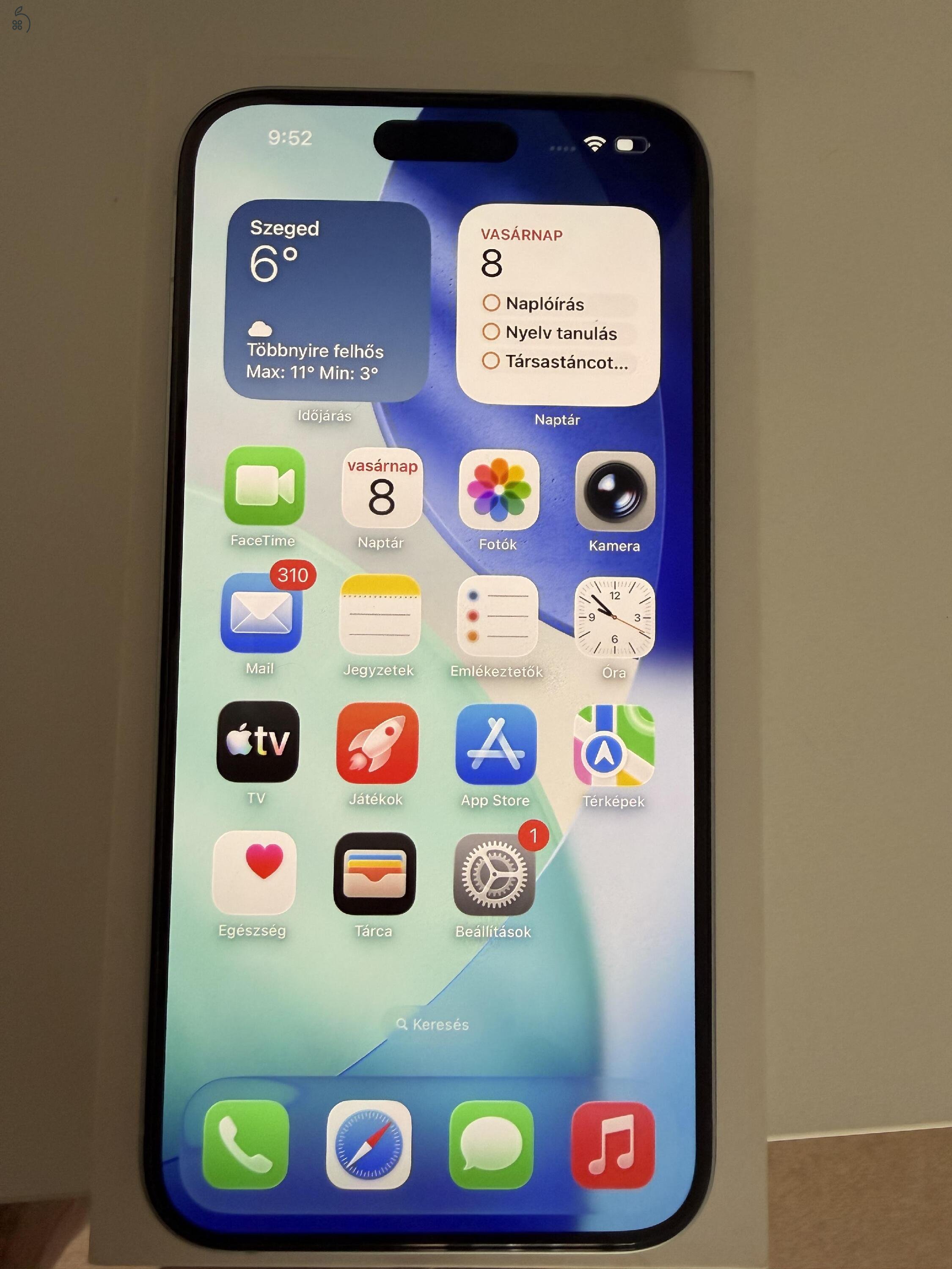 Iphone 15 plus 128 GB makulátlan állapotban