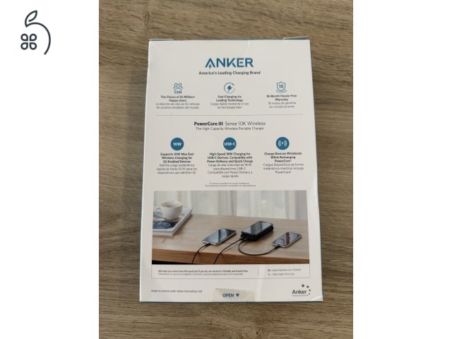 Anker PowerCore III 10K Wireless - Vezeték Nélküli Powerbank