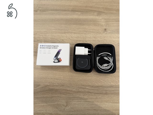 Kuxiu 3 in 1 Foldable Magnetic Wireless Charger & Stand
