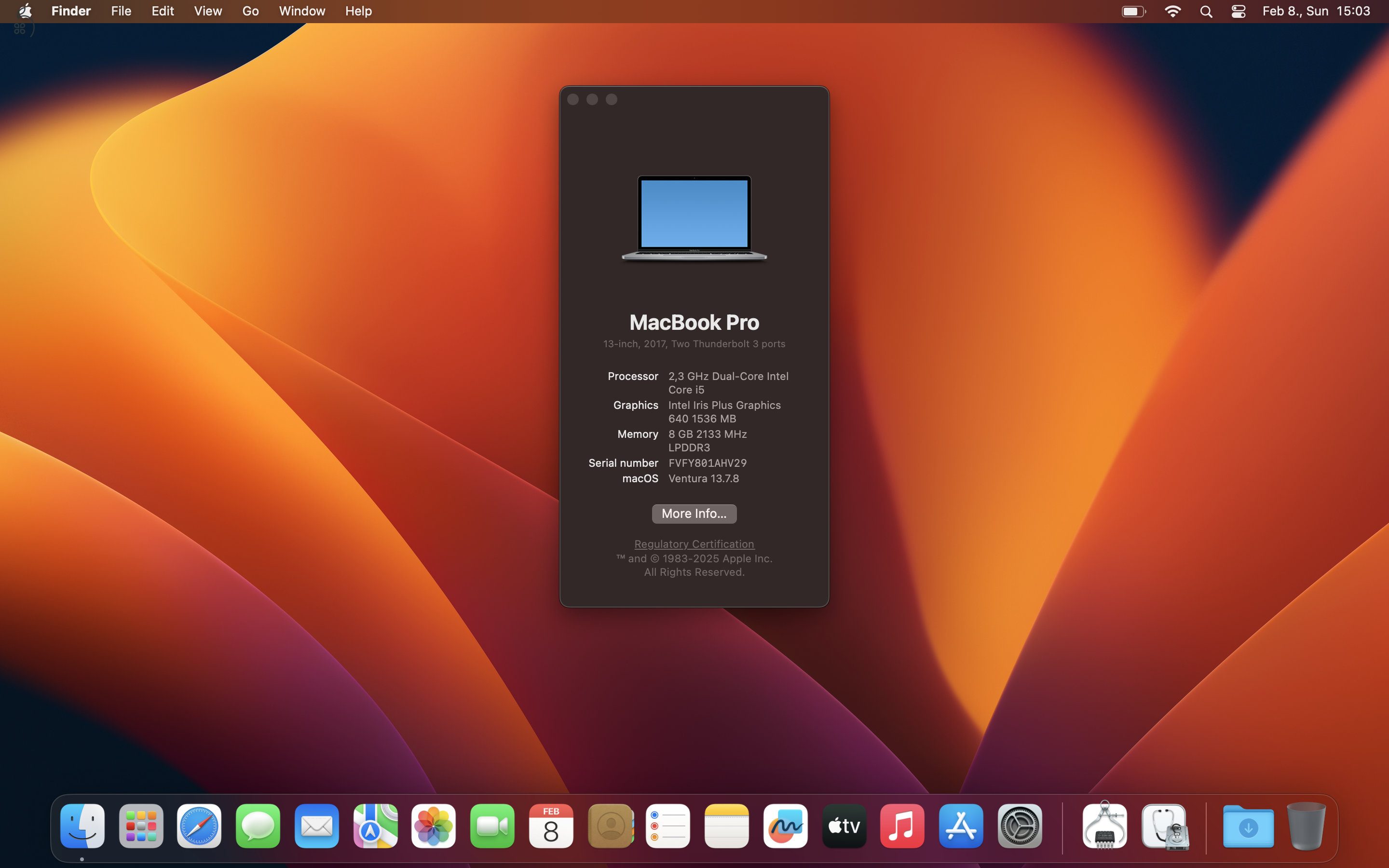 Eladó egy 2017-es MacBook Pro (13)