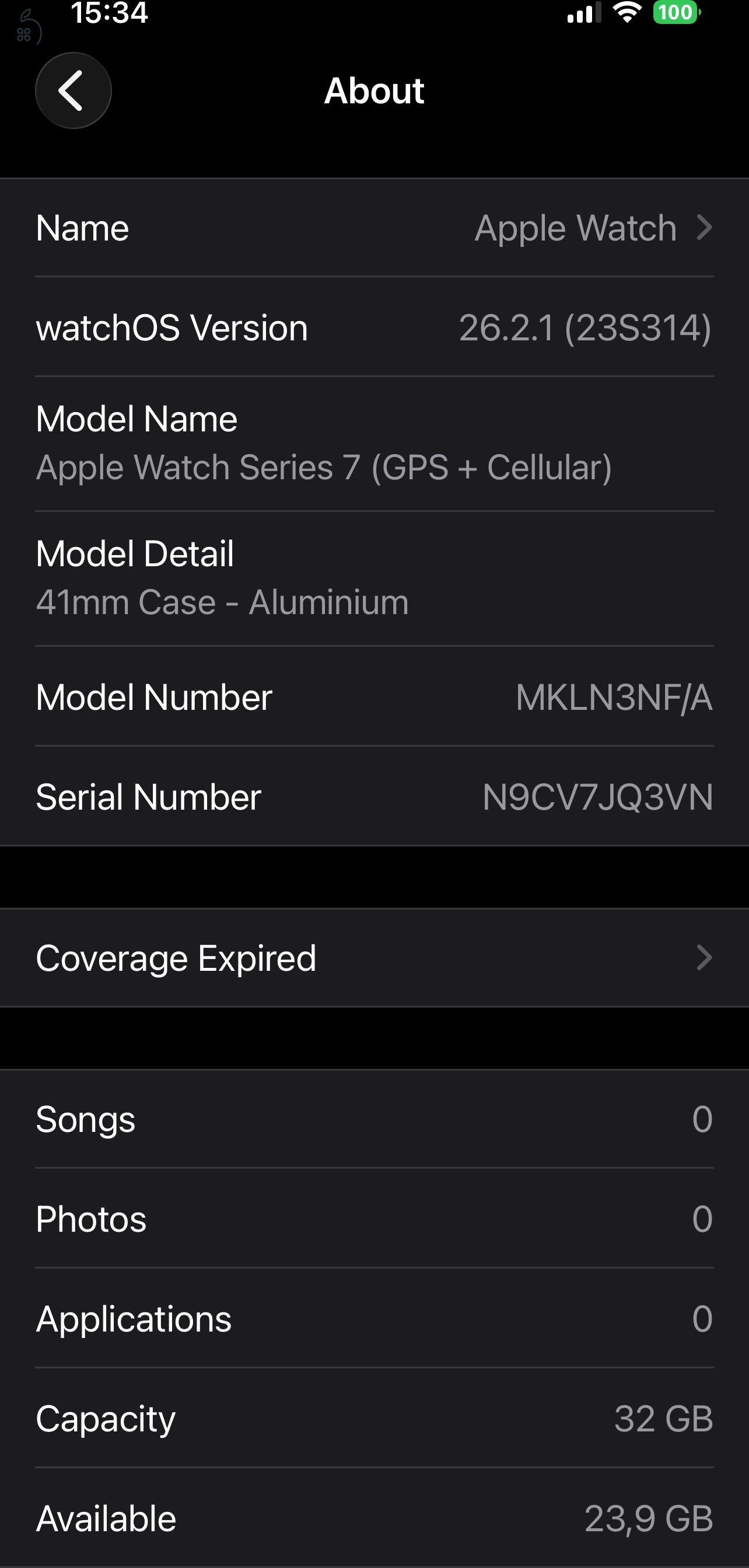 Apple Watch S7 GPS Cellular 32GB