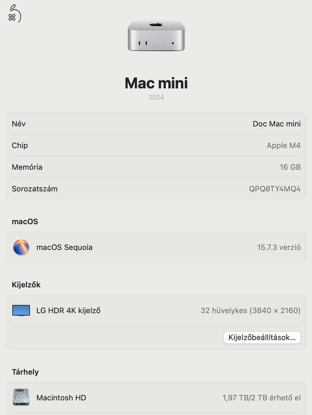 Új Mac Mini M4 – EGYEDI 2TB ULTRA-GYORS SSD (30-40%-kal gyorsabb a gyárinál!)