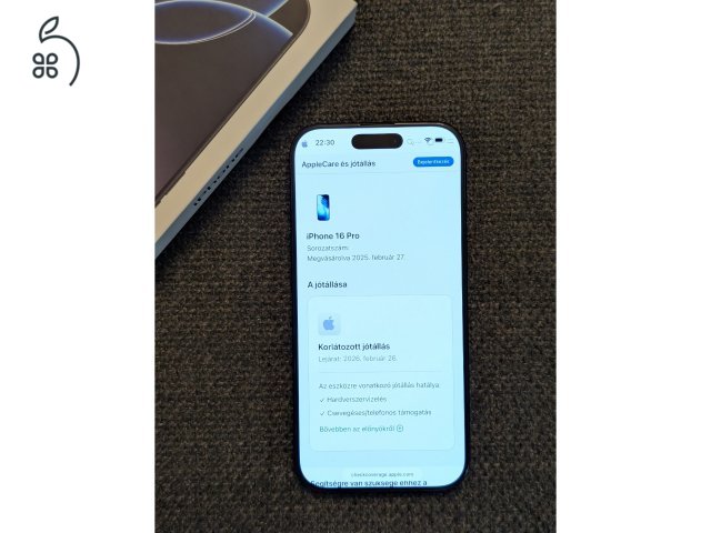 iPhone 16 Pro Black Titanium garanciális
