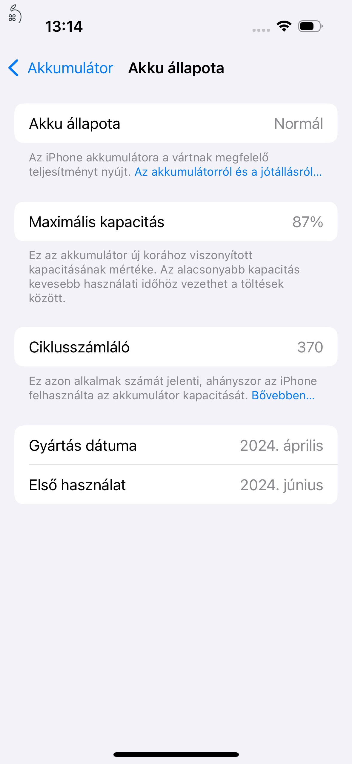 iPhone 15 128Gb Kék 