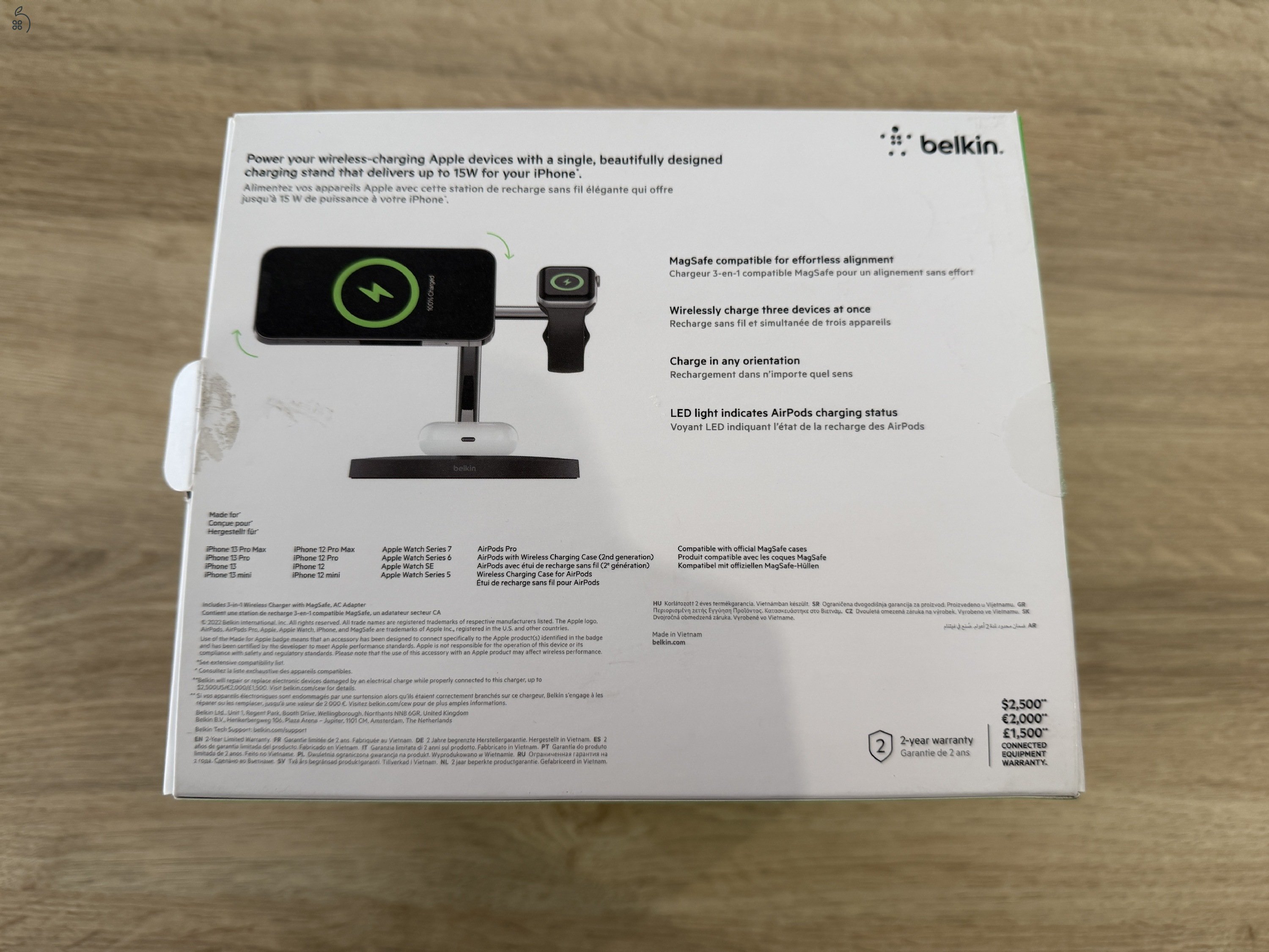 Belkin Boost Charge Pro 3-in-1 Wireless Charger With Magsafe