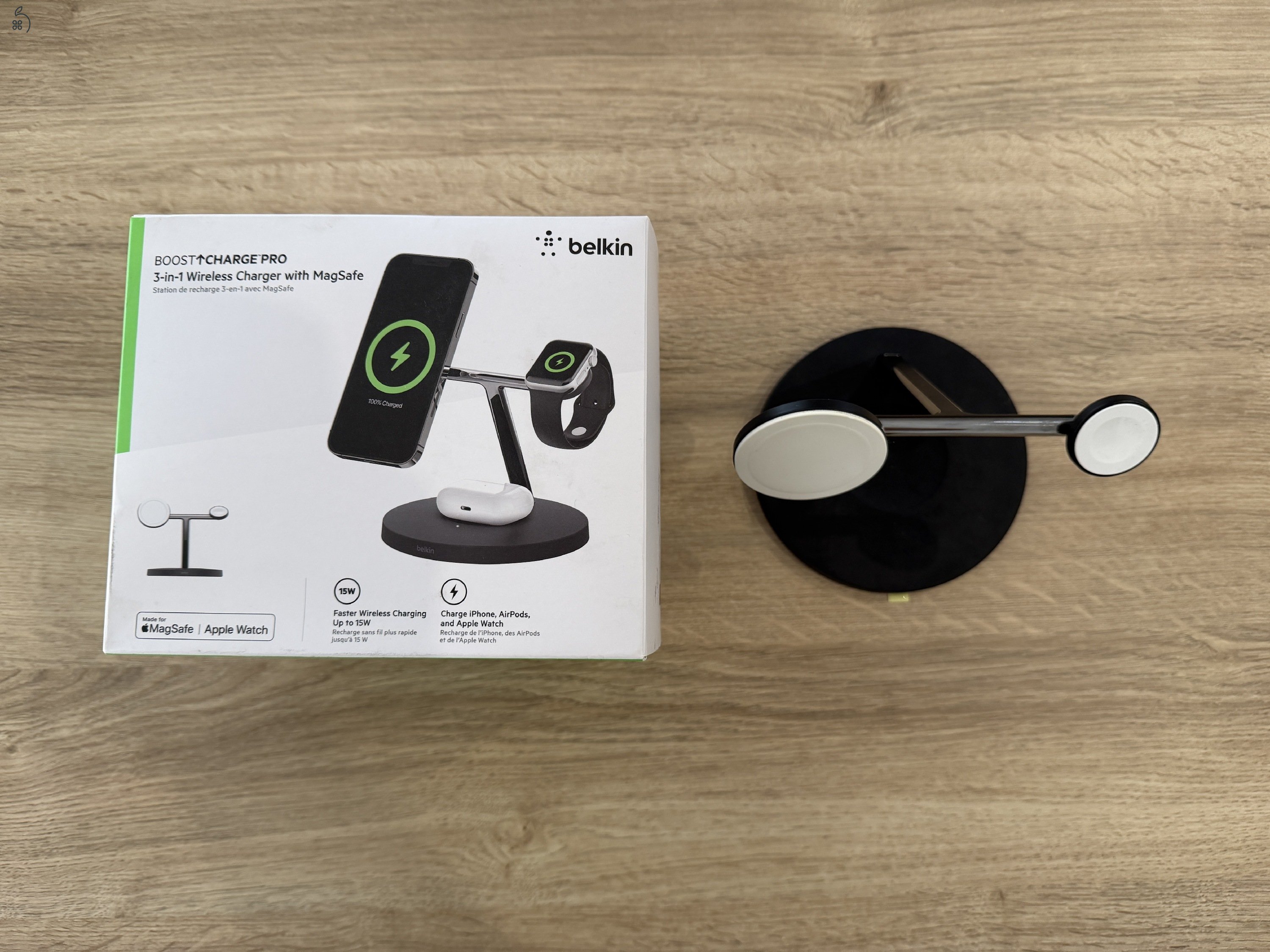 Belkin Boost Charge Pro 3-in-1 Wireless Charger With Magsafe