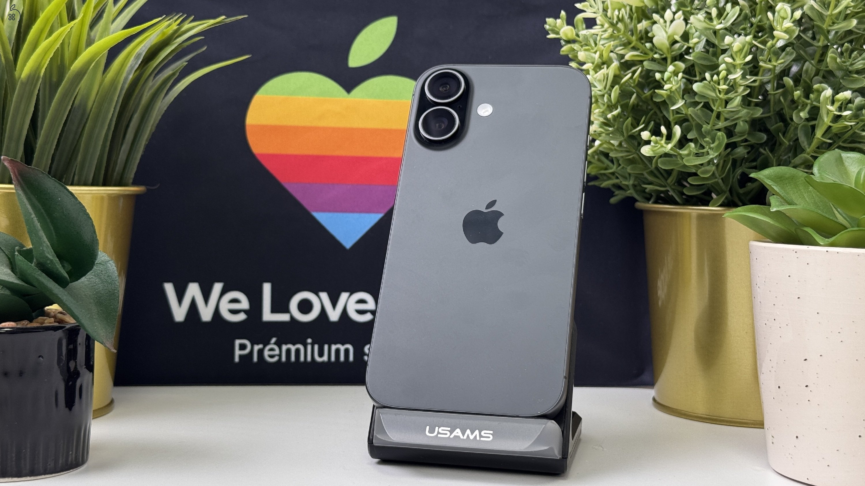  HIBÁTLAN iPhone 17, 256GB, Fekete, 100% akku, Független - 1ÉV Garancia, Számla 