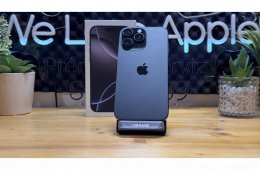iPhone 16 Pro Max 256GB Fekete, Független - 1ÉV Garancia, Számla