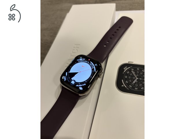 Apple Watch S11 Natúr Titán Cellural  42mm újszerű