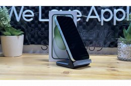  iPhone 15 128GB Zöld, Független - 1ÉV Garancia, Számla 