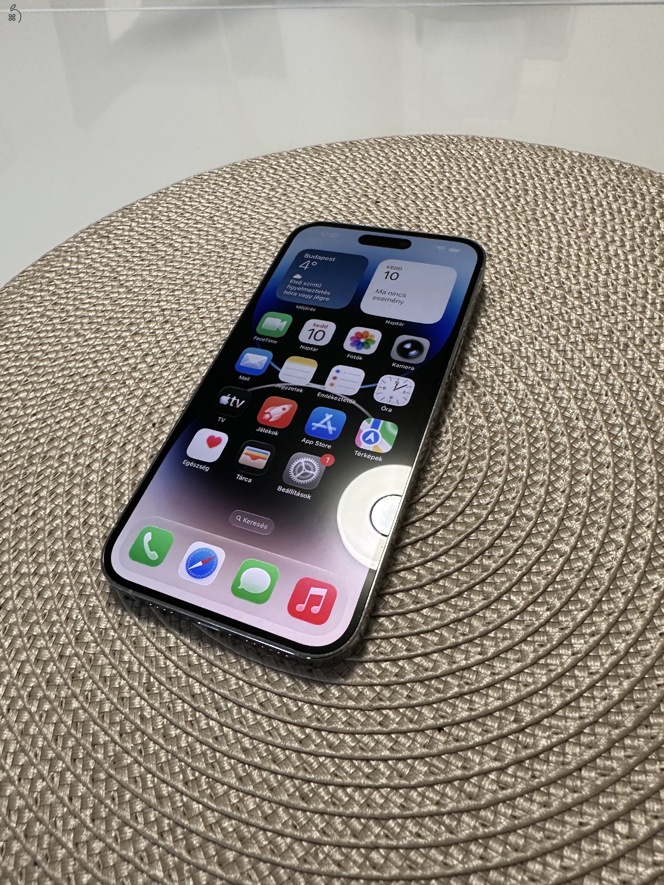 Apple iPhone 14 Pro Max 256Gb Ezüst Független