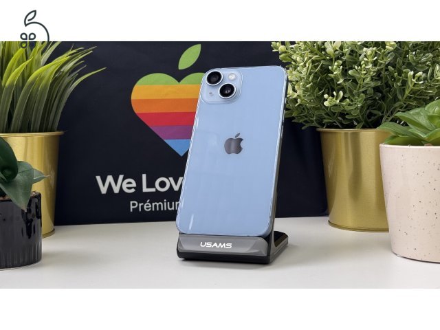  iPhone 14, 128GB, Kék, Független - 1ÉV Garancia, Számla 