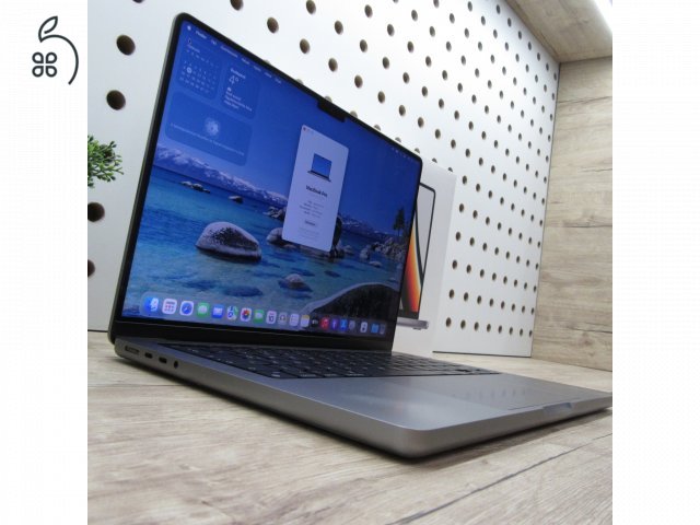 Apple MacBook Pro 14 (2021) 16GB/512GB használt, szép állapot 100% akku , 8 ciklus