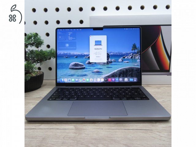 Apple MacBook Pro 14 (2021) 16GB/512GB használt, szép állapot 100% akku , 8 ciklus