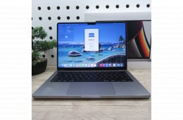 Apple MacBook Pro 14 (2021) 16GB/512GB használt, szép állapot 100% akku , 8 ciklus