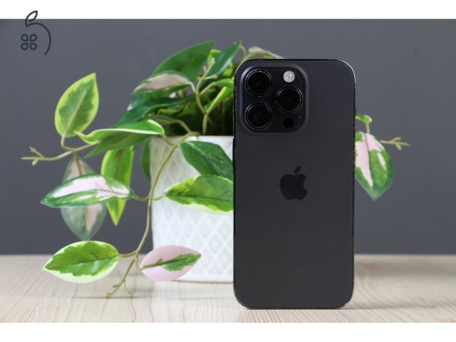 IPHONE 14 PRO 128GB ASZTROFEKETE - FELUJITOTT HATLAP, 92% AKKUMULATOR US-7258