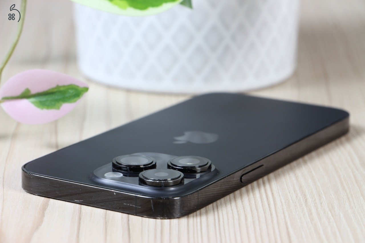 IPHONE 14 PRO 128GB ASZTROFEKETE - FELUJITOTT HATLAP, 92% AKKUMULATOR US-7258