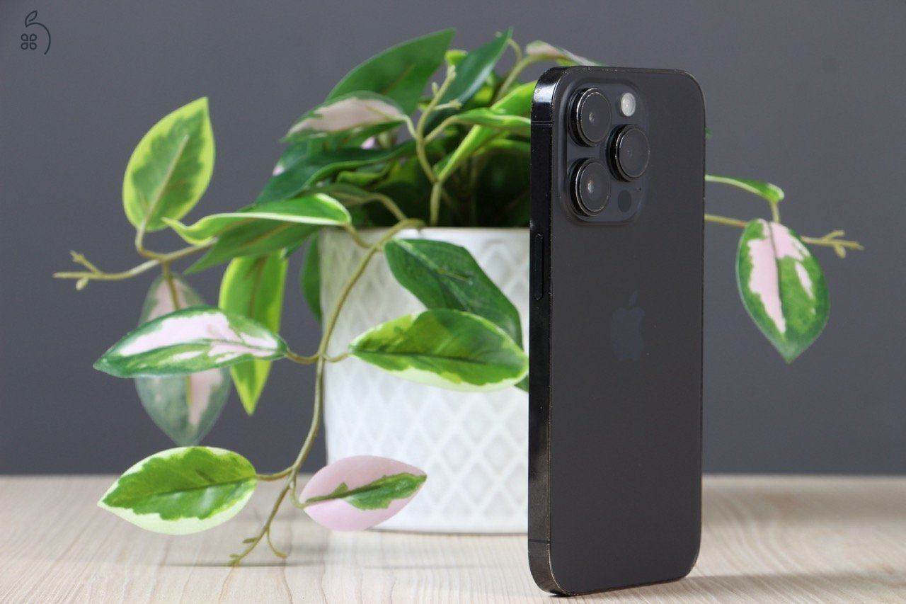 IPHONE 14 PRO 128GB ASZTROFEKETE - FELUJITOTT HATLAP, 92% AKKUMULATOR US-7258