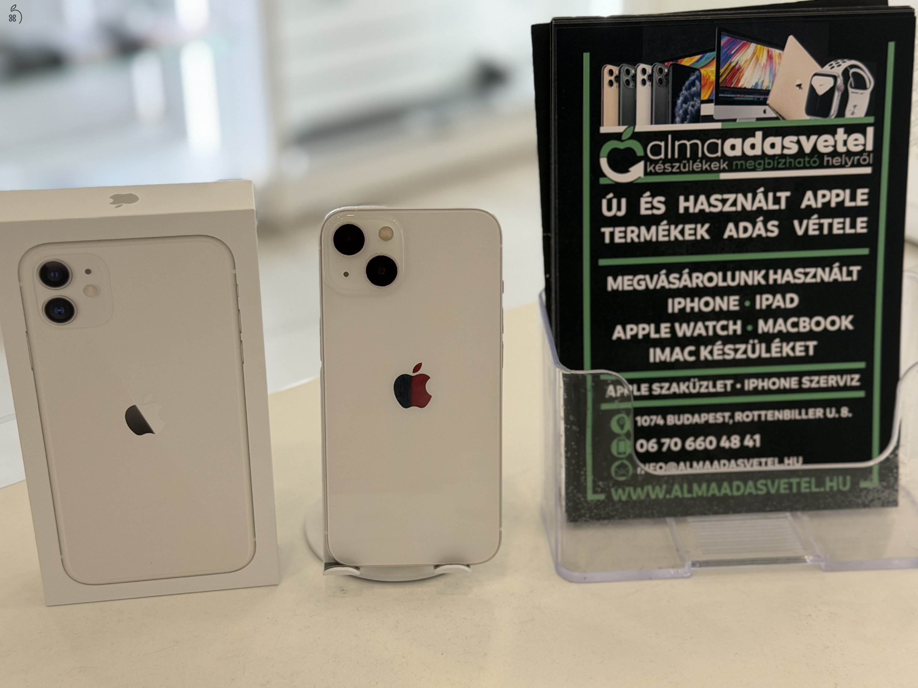 iPhone 13 128GB Független Használt/1-3 hónap gar./Akku 100%/p4742