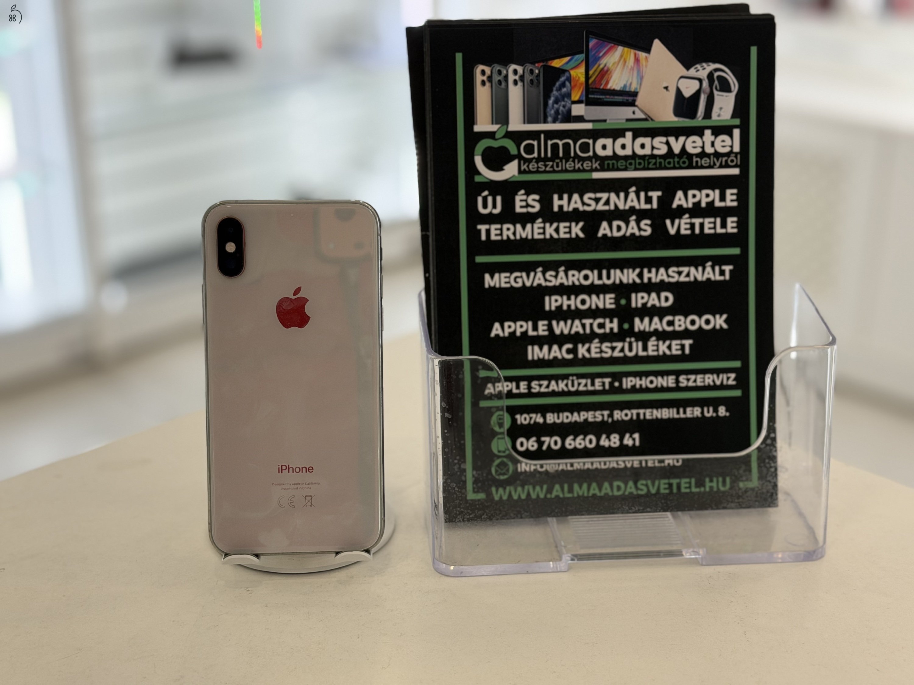 iPhone XS 64GB Független Megkímélt/1 hónap gar./Akku 100%/z11