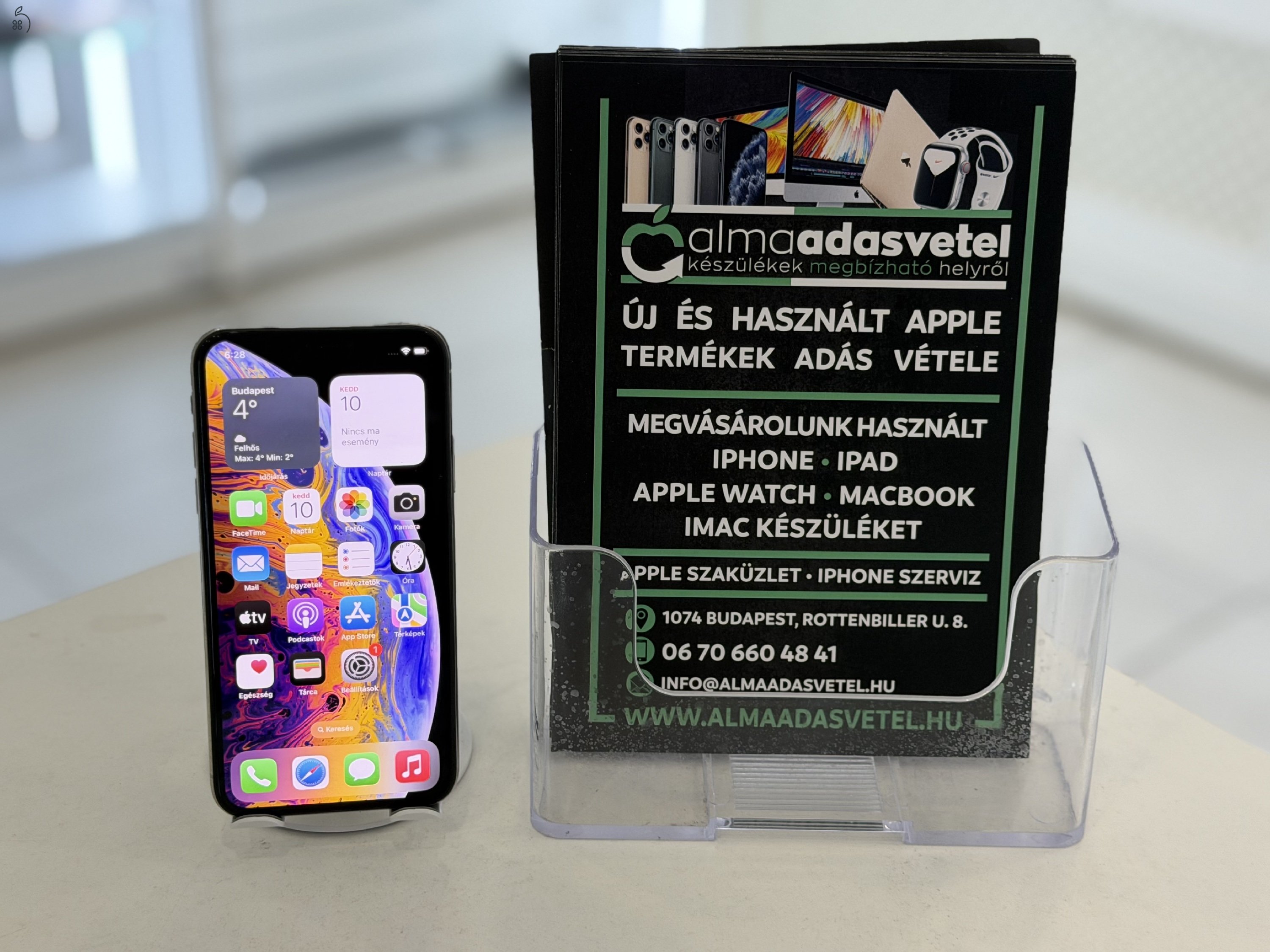 iPhone XS 64GB Független Megkímélt/1 hónap gar./Akku 100%/z11