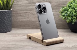 Hibátlan iPhone 15 Pro Natural Titanium 128GB 2 ÉV Garanciával 91%