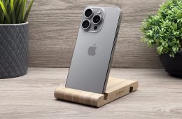 Hibátlan iPhone 15 Pro Natural Titanium 128GB 2 ÉV Garanciával 91%