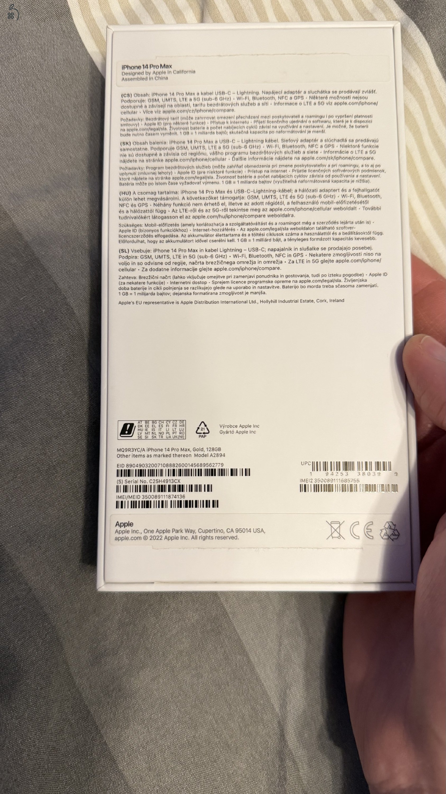 iPhone 14 Pro Max Gold 128Gb 82% akku