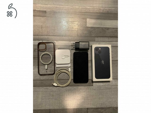 Eladó Iphone13,128Gb,független,karcmentes,éjfekete dobozával,adapterrel,kábellel