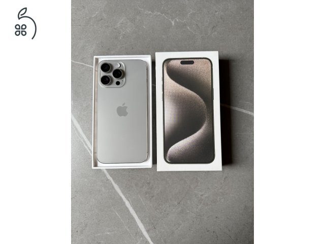 15 Pro Max, Natúr titán, 256 Gb, 2027.08 gari, 92% akku