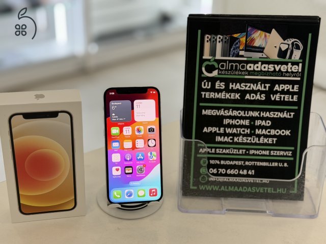 iPhone 12 Mini 64GB Független Újszerű/1 hónap gar./Akku 100%/p4749