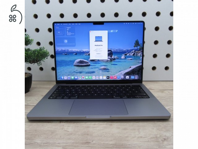 Apple MacBook Pro 14 (2021) M1 Pro 16GB/500GB – használt, szép állapot – 87% akku (323 ciklus)