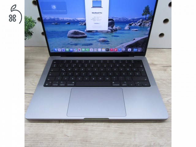 Apple MacBook Pro 14 (2021) M1 Pro 16GB/500GB – használt, szép állapot – 87% akku (323 ciklus)