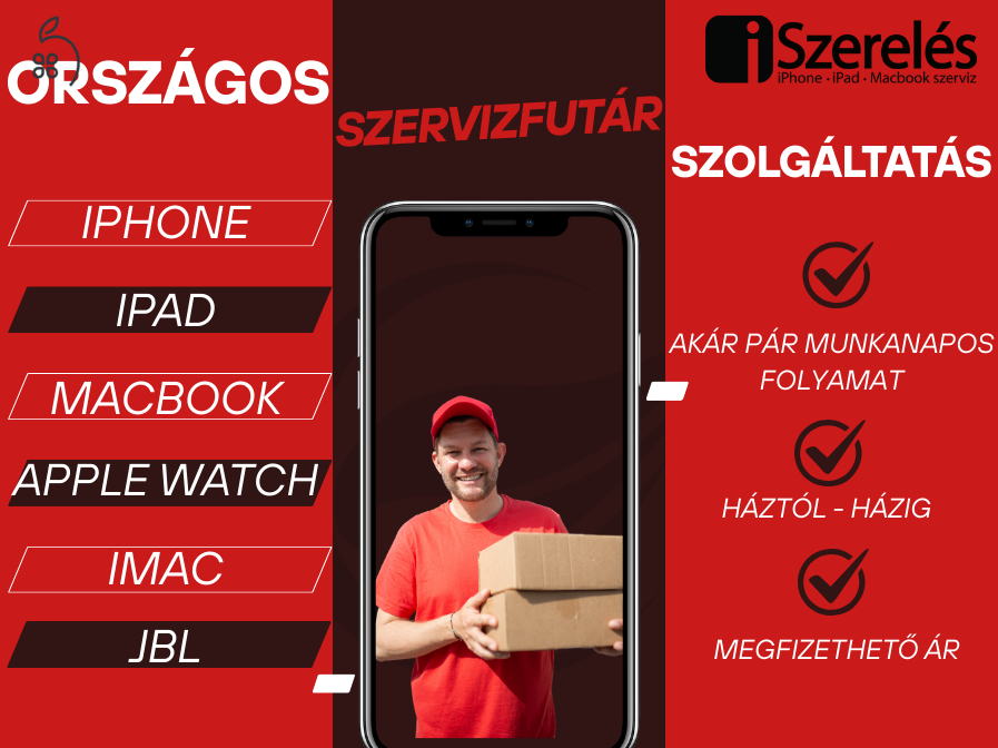 Szervizfutár az ország egész területén (iSzerelés.hu)