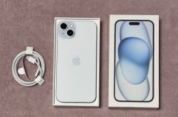 iPhone 15 Plus 256GB - AKKU 92% - Jótállás 2026.10.-hóig, kártyafüggetlen, hibátlan állapotban