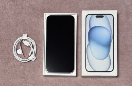 iPhone 15 Plus 256GB - AKKU 92% - Jótállás 2026.10.-hóig, kártyafüggetlen, hibátlan állapotban