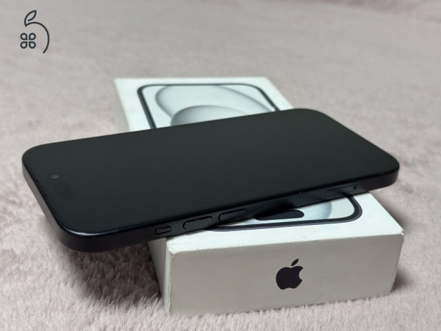 iPhone 15 128GB - AKKU 99% - Jótállás 2028.04.-hóig, kártyafüggetlen, karcmentes állapotban