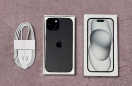 iPhone 15 128GB - AKKU 99% - Jótállás 2028.04.-hóig, kártyafüggetlen, karcmentes állapotban