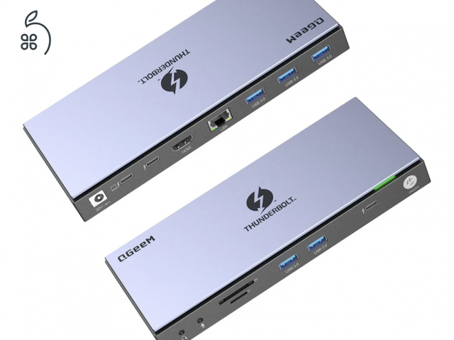 ⚡ Brutális QGEEM Thunderbolt 4 Dokkoló (15-in-1) – Féláron, hibátlan! ⚡