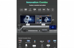 ⚡ Brutális QGEEM Thunderbolt 4 Dokkoló (15-in-1) – Féláron, hibátlan! ⚡