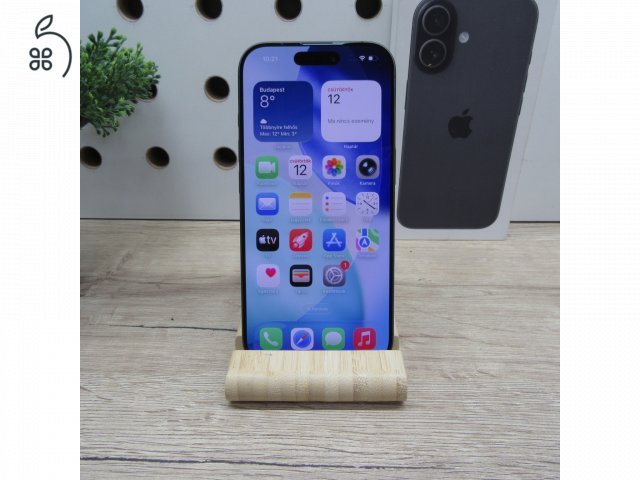 Apple iPhone 17 256GB fekete – használt, újszerű – 100% akku (0 ciklus) – Apple garancia 2027.02.11-ig