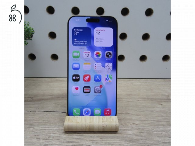 Apple iPhone 16 Pro Max 256GB Desert Titanium – használt, megkímélt – 100% akku (13 ciklus) – 6 hónap garancia