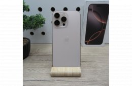 Apple iPhone 16 Pro Max 256GB Desert Titanium – használt, karcmentes – 95% akku (344 ciklus) – 6 hónap garancia