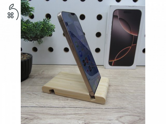 Apple iPhone 16 Pro Max 256GB Desert Titanium – használt, karcmentes – 95% akku (344 ciklus) – 6 hónap garancia