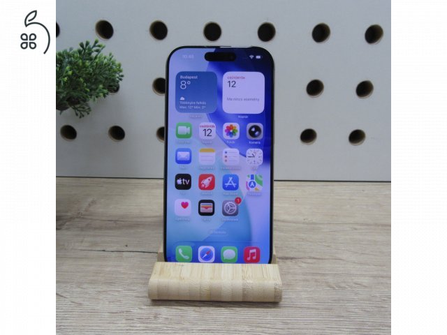 Apple iPhone 16 Pro 256GB Natural Titanium – használt, karcmentes – 6 hónap garancia