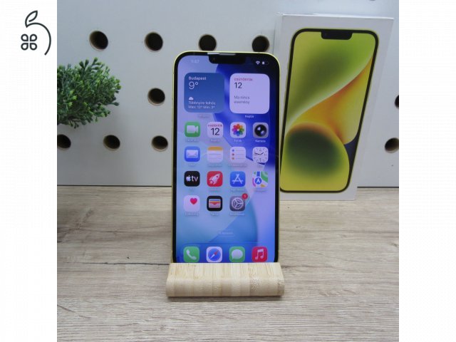 Apple iPhone 14 Plus 128GB sárga – használt, karcmentes – 97% akku – 6 hónap garancia