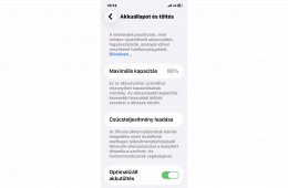 iPhone 12 független, 80%-os akku