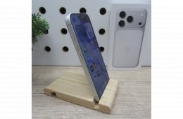 Apple iPhone 17 Pro 256GB Silver – használt, szép állapot – 100% akku (76 ciklus) – Apple garancia 2026.11.04-ig