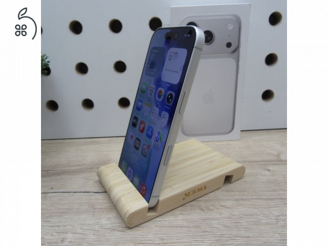 Apple iPhone 17 Pro 256GB Silver – használt, szép állapot – 100% akku (76 ciklus) – Apple garancia 2026.11.04-ig