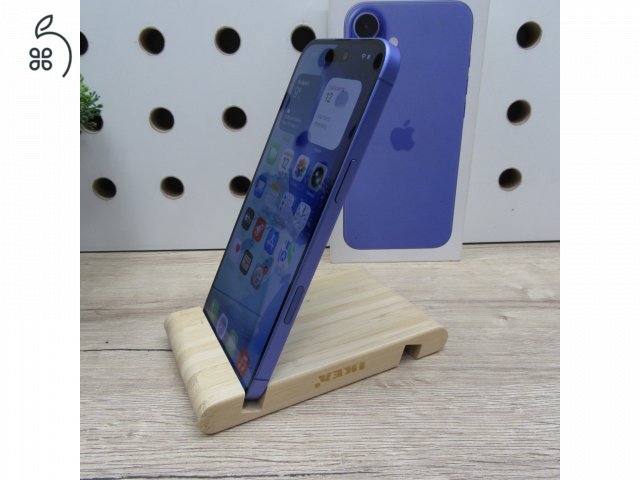Apple iPhone 16 Plus 128GB Ultramarine – használt, karcmentes – 96% akku (266 ciklus) – 6 hónap garancia